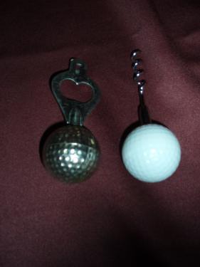 golf ball opener corkscres