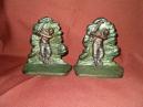 1928 Bronze Golf Bookends