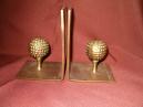 Brass Golf Bookends