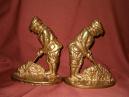 Olde golfer bookends