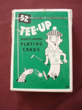 Tee-up playing cards