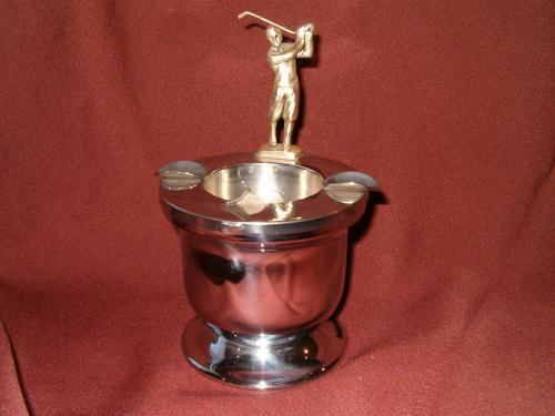 Silver pedestal lighter Lady