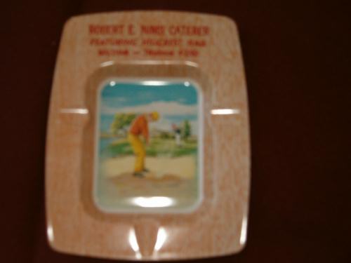 Resaurant Advertising Golf Ashtray