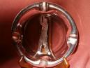 Golfer silver on Glass Ashtray